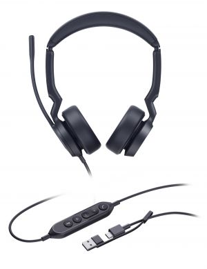 Yealink UH44 Dual UC USB-C/A, náhlavní souprava