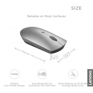 Lenovo Yoga Bluetooth Silent Mouse (Tidal Teal) = BT silent Yoga myš, modrozelená