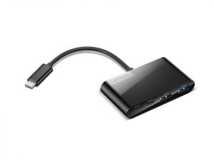 Lenovo Hub Select 4-Port USB-C, 2x USB-A + 2x USB-C, černý