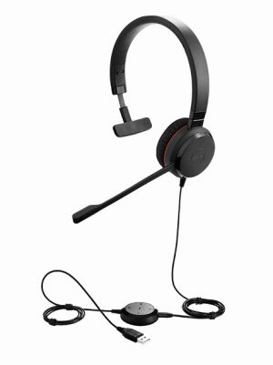 Jabra Evolve 30 II/Mono/Jack/Drát/MS/Černá