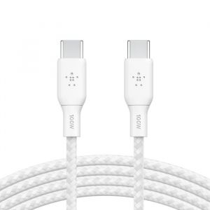 BELKIN BOOSTCHARGE 100W USB-C oplétaný 3m bílý