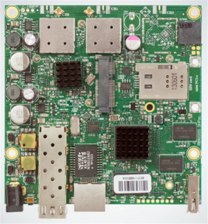 MikroTik RB922UAGS-5HPacD, 802.11ac 2x2 two chain, RouterOS L4, miniPCIe, USB, SFP, SIM, 1