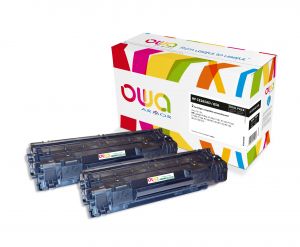 OWA Armor sada kompatibilní s HP CE285AD, 2x1600st, černá/black