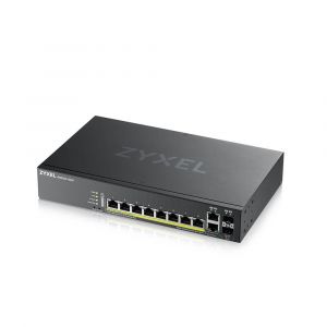 Zyxel GS2220-10HP,EU region,8-port GbE L2 PoE Switch with GbE Uplink (1 year NCC Pro pack