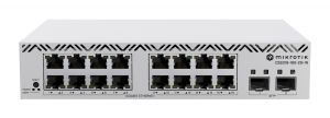 MikroTik 18-portový switch (16x GB Eth, 2x SFP+), CSS318-16G-2S+IN