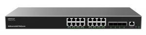 Grandstream GWN7812P L3 Managed Network PoE Switch  16 portů / 4 SFP+, VLAN, DHCP, Stackin