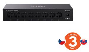 Tenda TEG2208D Websmart L2 cloud managed switch, 8x 10/100/1000 Mbps, Kov, Fanless - bez v