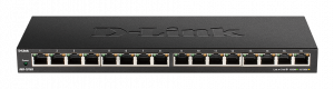 D-Link DGS-1016S 16-Port 10/100/1000Mbps Unmanaged Gigabit Ethernet Switch