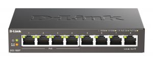 D-Link DGS-1008P/E 8-port 10/100/1000 Desktop Switch w/ 4 PoE Ports