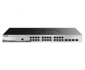 D-Link DGS-1210-28/ME 24-Port 10/100/1000BASE-T + 4-Port 1 Gbps SFP Metro Ethernet Managed