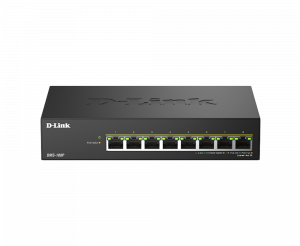 D-Link DMS-108P/E 8 ports 2.5G/MultiGig PoE Unmanaged Switch, Metal