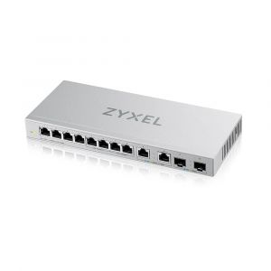 Zyxel XGS1010-12 v2, 12-Port Gigabit Unmanaged Switch with 8-Port 1G + 2-Port 2.5G + 2-Por