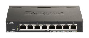 D-Link DGS-1100-08PV2 8-Port PoE Gigabit Smart Managed Switch- 8-Port 1000BaseTX Auto-Nego