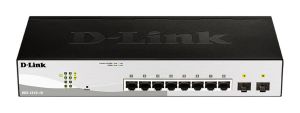 D-Link DGS-1210-10 L2/L3 Smart+ Switch, 8x GbE, 2 SFP, fanless