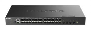 D-Link DXS-3410-32SY/E - 10G,L3,Stackable Managed Switches,28x10G SFP+, 4x25G SFP28 MG, L3