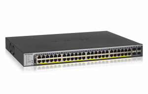 Netgear 48-Port Gigabit PoE+ Smart Managed Pro Switch with 4 SFP Ports (380W)