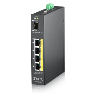 Zyxel RGS100-5P, 5-port Gigabit switch: 4x GbE + 1x SFP, PoE (802.3at, 30W), Power budget