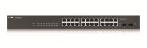 Zyxel GS1900-24, 24-port GbE L2 Smart Switch, rackmount, fanless