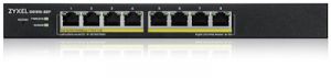Zyxel GS1915-8EP, 8-port GbE PoE Smart hybrid mode Switch, standalone or NebulaFlex Cloud,