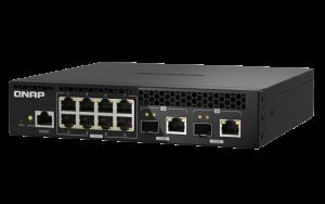 QNAP řízený switch QSW-M3212R-8S4T (4x 10GbE porty + 8x 10G SFP+ porty, poloviční šířka)