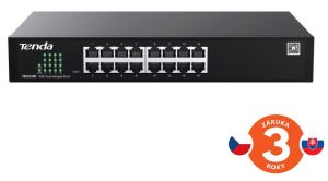 Tenda TEG2216D Websmart L2 cloud managed switch, 16x 10/100/1000 Mbps, Kov, Fanless-bez ve