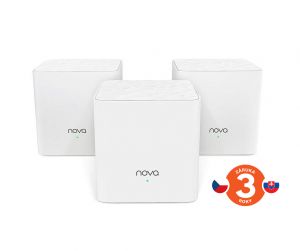 Tenda Nova MW3 (3-pack) WiFi AC1200 Mesh system Dual Band, 2x LAN/WAN, MU-MIMO, SMART apli