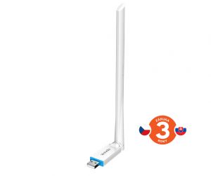 Tenda U2v5 AX300 WiFi 6 USB Adapter, 286 Mb/s, 802.11ax/b/g/n, 6 dBi, Soft AP, Win 7/10/11