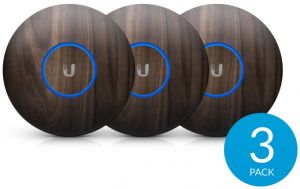 Ubiquiti kryt pro UAP-nanoHD, U6 Lite a U6+, dřevěný motiv, 3 kusy