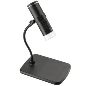 W-Star Digitální WiFi mikroskop WSF210, FHD 1000x, přísvit stojan černá Android, Win, Mac