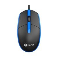 C-TECH myš WM-10, USB, 1200 DPI, černo - modrá