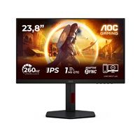AOC LCD herní 24G4ZR 23,8" IPS/1920x1080@260Hz/0,3ms/300cd/2xHDMI/DP/Pivot/HAS/VESA