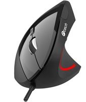 BAZAR - C-TECH myš VEM-09C, vertikální, 6 tlačítek, černá, USB, poškozený obal