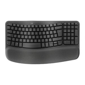 Logitech WAVE KEYS klávesnice, bezdrátová CZ/SK, šedá ergonomická
