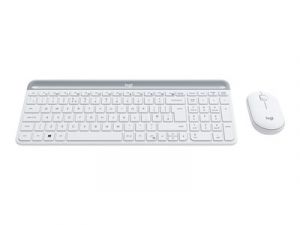 Logitech Slim Wireless Combo MK470 - Klávesnice a sada myši - bezdrátový - 2.4 GHz - QWERT