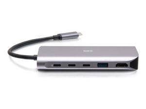 C2G USB-C 4.0 6-in-1 Mini Docking Station with HDMI, USB-A, Ethernet, and USB-C 85W- 8K 60