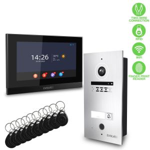 EVOLVEO DoorPhone ID-1, 2drátový videotelefon s RFID, otiskem prstu a podporou ONVIF kamer