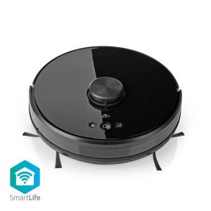 Nedis WIFIVCL001CBK- Robotický Vysavač | Laserová navigace | Wi-Fi | Kapacita Sběrné Nádrž