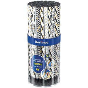 Berlingo, grafitová tužka Vortex, color, 72ks, bez pryže