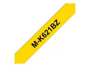Brother M-K621BZ - Černá na žluté - Role (0,9 cm x 8 m) 1 kazeta/y nelaminovaná páska - pr