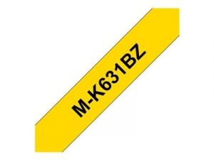 Brother M-K631BZ - Černá na žluté - Role (0,9 cm x 8 m) 1 kazeta/y nelaminovaná páska - pr