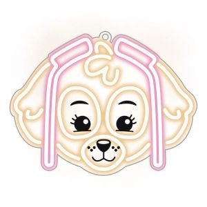 Hanging neon LED Paw Patrol on plexiglass - Skye OW-130546