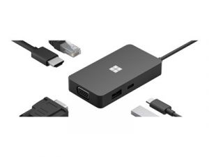 Microsoft USB-C Travel Hub - Dokovací stanice - USB-C - VGA, HDMI - 1GbE - komerční
