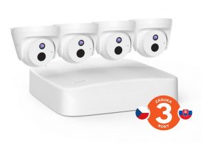 Tenda K4P-4CR - PoE kamerový set 4MPx, 4CH NVR + 4x IP kamera 4MPx, IP67, zvuk, web. rozhr