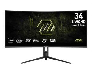 MSI Gaming MAG 342CQRF E20, 34" Rapid VA zakřivený /3440x1440(UWQHD)/200Hz/0,5ms/DP/2xHDMI