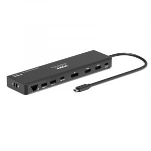 PORT CONNECT Univerzální cestovní dokovací stanice USB-C, 1× 4K / 3× Full HD