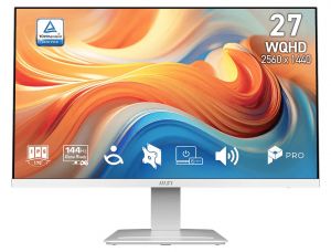MSI monitor PRO MP273QW E14, 27" IPS/2560 x 1440 (WQHD)/144Hz/1ms/DP/2x HDMI/bílá