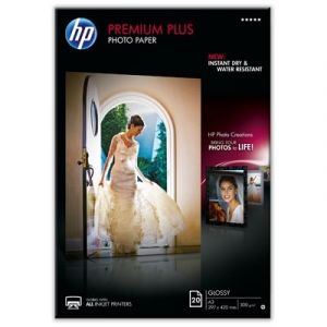 HP premium Plus Glossy Photo paper, lesklý, bílý, A3, 300 g/m2, 20ks, CR675A