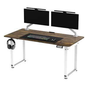 ULTRADESK UPLIFT Pracovní stůl 160x75 cm, 72-118 cm, bílá-hnědá