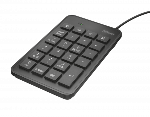 TRUST XALAS Numerický blok, USB, černý