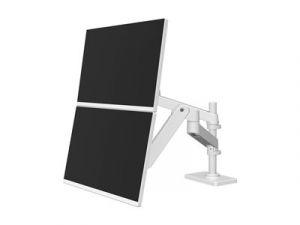 ERGOTRON LX Pro Dual Stacking Arm, stolní dvouramenný držák pro 2 monitry, bílá